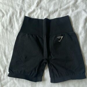 Black gymshark biker shorts